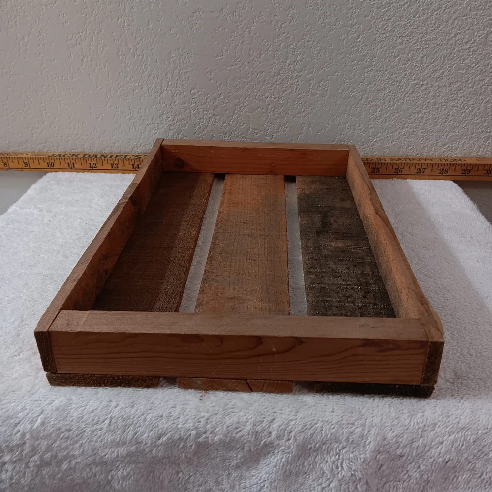 Rustic Wooden Bath Tray
